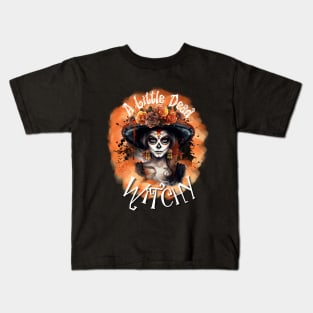 A Little Dead Witchy- Orange Kids T-Shirt
